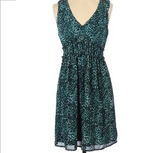 Forever 21 Ruffle Frill Animal Print Dress